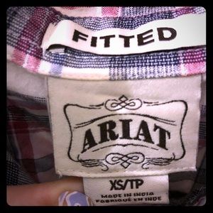 Ariat button up flannel shirt